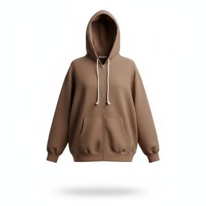 Arizona Jean Co Full Zip Hoodie NWT Size XXL Brown Cabincore Athleisure Eco Core